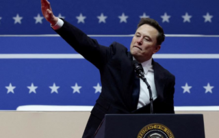 Musk il saluto romano dopo le elezioni di Trump