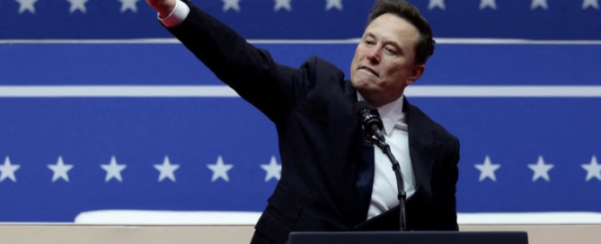 Musk il saluto romano dopo le elezioni di Trump