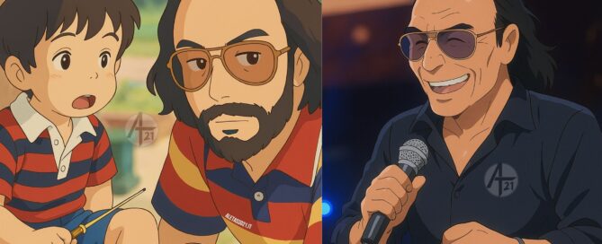 Venditti a fumetti secondo lo Studio Ghibli: il nuovo trend social, fra polemica e meraviglia