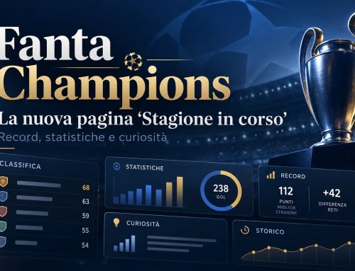 Fanta Champions – La pagina “Stagione in corso” si rinnova: spazio a record, statistiche e curiosità!